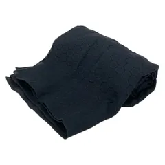 EMPORIOARMANI(エンポリオアルマーニ) ストール(ショール)美品  - ダークネイビー コットン、シルク