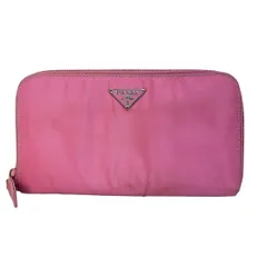 PRADA(プラダ) 長財布 - ピンク ラウンドファスナー