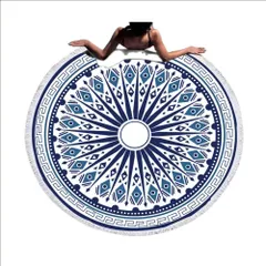 ビーチマット ビーチマット おしゃれ おしゃれ 厚手 ラウンドビーチタオル バスタオル ヨガ 広い 旅行 可愛い 大判 大判 ラウンド 砂浜 タオル シート 海 ビーチ プール ビーチタオル 03 UCPORT