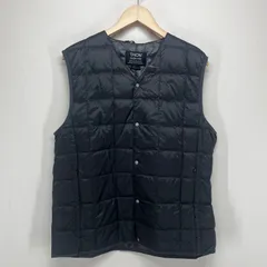 【タグ付き未使用】タイオン Vネックインナーダウンベスト(チャコールグレー/L)