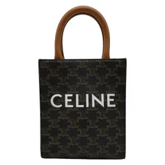 CELINE(セリーヌ) トートバッグ美品  ミニ バーティカルカバ タン(ダークブラウン×ブラウン)