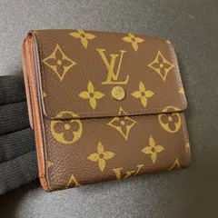 x31 ポルト モネ ビエ カルトクレディ　ポルトフォイユ エリーズ 旧型　モノグラム　Louis Vuitton ルイ ヴィトン 　3つ 折り　三つ折り 財布　ミニ コンパクト ウォレット コインケース 小銭入れ 付き　Wホック　モノグラム