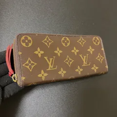 v46 ポルトフォイユ クレマンス Louis Vuitton　ルイ ヴィトン 長 財布　ロング　ジップ アラウンド ウォレット　ラウンド ファスナー　小銭入れ　コインケース 付き　リボン モノグラム　フーシャ