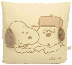 【中古】クッション・抱き枕・本体 スヌーピー＆オラフ ひんやりクッション 「PEANUTS(SNOOPY)」