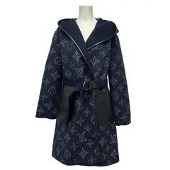 ルイヴィトン コート サイズ36 S レディース美品  リバーシブル マヒナモノグラム ラップコート RW221W J54 FMCO09/1A9LDG ダークネイビー