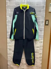 A【A27-87】◇umbro     サイズ（上）L （下）O      ジャージ　黒／黄色／ミントグリーン