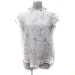 イエナ IENA シャツ ブラウス プルオーバー シアー 半袖 花柄 黄色 イエロー /YI