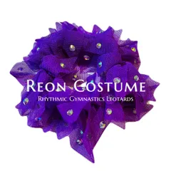 【オープン記念価格】新体操  キラキラシュシュ  パープル  バレエ  ダンス  フィギュアスケート  ReonCostume