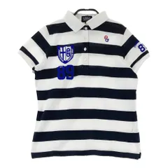 サイズ：1 PEARLY GATES パーリーゲイツ  半袖ポロシャツ ボーダー柄 ホワイト系 [240101622562] ゴルフウェア レディース ストスト