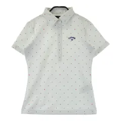 サイズ：M CALLAWAY キャロウェイ  半袖ポロシャツ ドット柄 ホワイト系 [240101623943] ゴルフウェア レディース ストスト