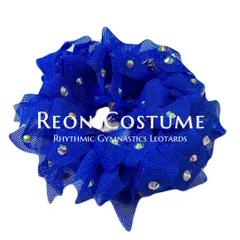 【オープン記念価格】新体操  キラキラシュシュ  ロイヤルブルー  バレエ  ダンス  フィギュアスケート  ReonCostume
