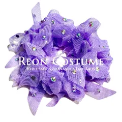 【オープン記念価格】新体操  キラキラシュシュ  ラベンダー  バレエ  ダンス  フィギュアスケート  ReonCostume