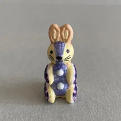 うさぎのぬいぐるみのフェーブ／子どもの頃のぬいぐるみ／フランス雑貨