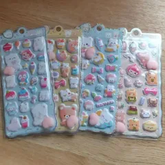 おしりシール 3Dぷくぷくシール 4種類