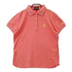 サイズ：1 PEARLY GATES パーリーゲイツ  半袖ポロシャツ  オレンジ系 [240001106367] ゴルフウェア レディース ストスト