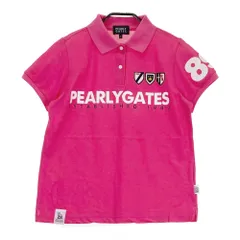 サイズ：1 PEARLY GATES パーリーゲイツ  半袖ポロシャツ  ピンク系 [240001111465] ゴルフウェア レディース ストスト