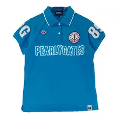 サイズ：0 PEARLY GATES パーリーゲイツ  半袖ポロシャツ  ブルー系 [240001140174] ゴルフウェア レディース ストスト