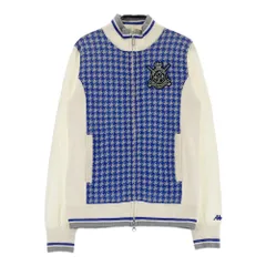 サイズ：M KAPPA GOLF カッパゴルフ  ウール混 長袖ニットジャケット 千鳥柄 ホワイト系 [240101351042] ゴルフウェア レディース ストスト