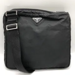 【お値下げしました！】PRADA プラダ ショルダーバッグ ナイロン ブラック トライアングル ロゴ レディース メンズ ファッション ヴィンテージ USED