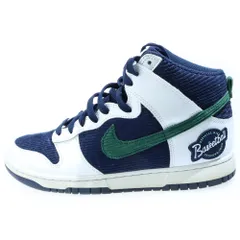 NIKE (ナイキ) DUNK HIGH PRM EMB ダンク ハイカットスニーカー ホワイト/ネイビー US9.5/27.5cm DH0953-400