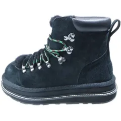 UGG (アグ) ×sacai Lace-up Boots サカイ レースアップ ボア ブーツ ブラック 1178390