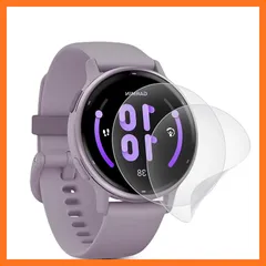 【新品】 For GARMIN vivoactive5 用 スクリーン保護フィルム (2枚入り) 高透過率 反射低減 アンチグレア 軟TPU素材 液晶保護フィルム 防気泡 防指紋 全面保護の対応 vivoactive 5 保護フィルム 0