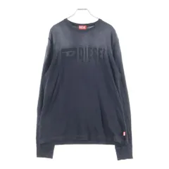 DIESEL (ディーゼル) T-ADJUST-LS-K4 ロゴプリント ロングスリーブ 長袖Tシャツカットソー ブラック A14021