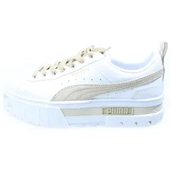 PUMA (プーマ) MAYZE LEATHER メイズ レザー ローカット スニーカー レディース ホワイト US7.5/24cm 381983‐02