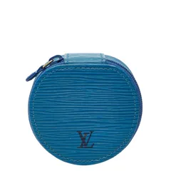 ルイ ヴィトン エピ エクランビジュー ジュエリーケース コインケース アクセサリーケース M48225 トレドブルー ネイビー 青 グレインレザー レディース LOUIS VUITTON【1-0255770】