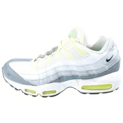 NIKE (ナイキ) AIR MAX 95 GREY VOLT エアマックス グレー ボルト ローカットスニーカー ホワイト/イエロー US8.5/26.5cm DH8256-100