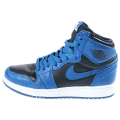 NIKE (ナイキ) AIR JORDAN 1 RETRO HIGH OG GS Dark Marina Blue エアジョーダン1 ダークマリーナブルー ハイカットスニーカー レディース US5Y/23.5cm 575441-404