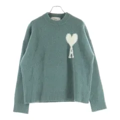AMI Alexandre Mattiussi (アミアレクサンドルマテュッシ) ハートロゴ クルーネックニットセーター グリーン UKS025.KN0032のサムネイル