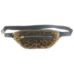 TOM FORD (トムフォード) ハラコ レオパード柄 レザー ワンショルダーバッグ ウエストポーチ ブラウンのサムネイル