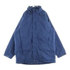 L.L.Bean (エルエルビーン) 90S VINTAGE ヴィンテージ ロゴエンブロイダリーデザイン ジップアップ 中綿ジャケット ネイビー