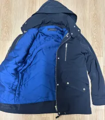 ザラ WOMAN ネイビー フード ダウン S