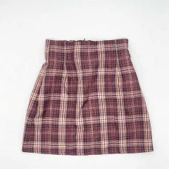 apre's jour　アプレジュール　赤チェックタイトミニスカート　レッド　フリーサイズ　□□