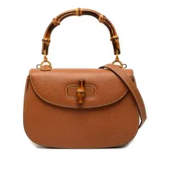 グッチ バンブー ハンドバッグ ショルダーバッグ 2WAY 000 2046 ブラウン レザー レディース GUCCI【1-0253699】