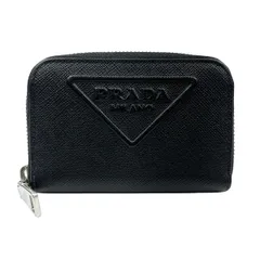 PRADA プラダ サフィアーノ コインケース コインケース 2MM00 メンズ レザー ブラック 中古
