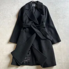 美品✨B ability ボッシュ カシミヤ混ウールロングコート 黒 36