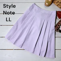 新品　ベルメゾン　フレアスカート　StyleNote スタイルノート　ライトパープル　　大きいサイズ　L〜LL