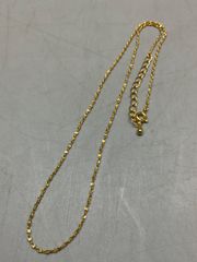 KIOYG ツイストチェーン ネックレス 約38cm 幅1㎜ 重さ0.52 - メルカリ
