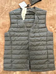 ユニクロUNIQLOウルトラライトダウンダウンジャケットコートアウター冬服秋服防寒ジャケット防寒用防寒服ジャンパーブルゾンdark gray ダークグレイグレー灰色系サイズS チェスト80～88センチ身長155～165センチ袋3,990円メンズmen男性用紳士