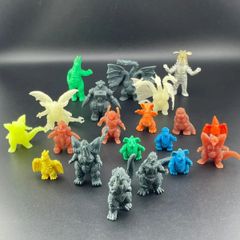 当時物】ゴジラ 怪獣フィギュアまとめ売り 当時物 ソフビ