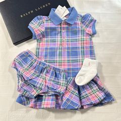 新品未使用】ラルフローレン ポロベア フリース ドレス&ブルマ 90 