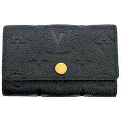 ルイ・ヴィトン LOUIS VUITTON ミュルティクレ 6 M64421 ブラック モノグラム・アンプラント  ユニセックス キーケース