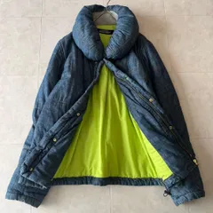 美品✨メルシーボークー ボリューム襟 デニム調中綿ジャケット L