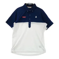 サイズ：M AND PER SE アンパスィ  半袖ポロシャツ  ネイビー系 [240101627051] ゴルフウェア メンズ ストスト