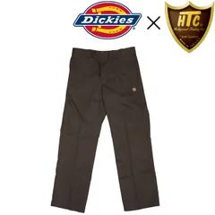 Dickies (ディッキーズ) x HTC (エイチティーシー) カスタムコラボ 874 #Flower Stone ブラックフラワーストーン ワークパンツ 全3色 DK021 BROWN 32インチ