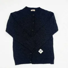 Samansa Mos2　サマンサモスモス　パーツレース付きカーディガン　ブラック　フリーサイズ　〇□