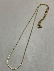 イヴ・サンローラン ネックレス ゴールド色系 チェーン 45cm サイズ